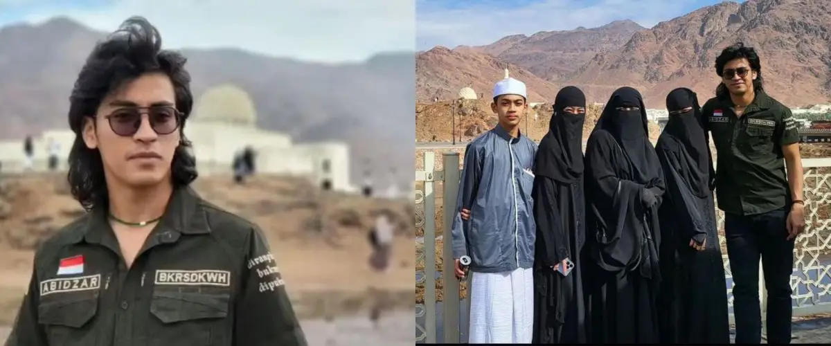 Tunaikan umrah, 11 penampilan Abidzar putra Umi Pipik ini bak roker