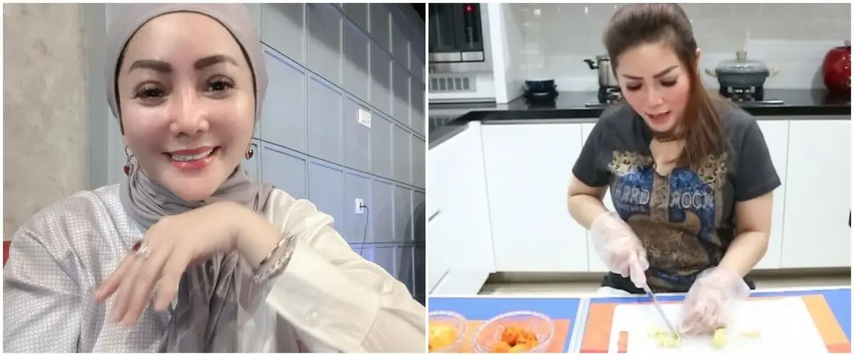 Punya hunian mewah bernuansa klasik, 9 potret dapur Kristina serba putih ini penataannya apik